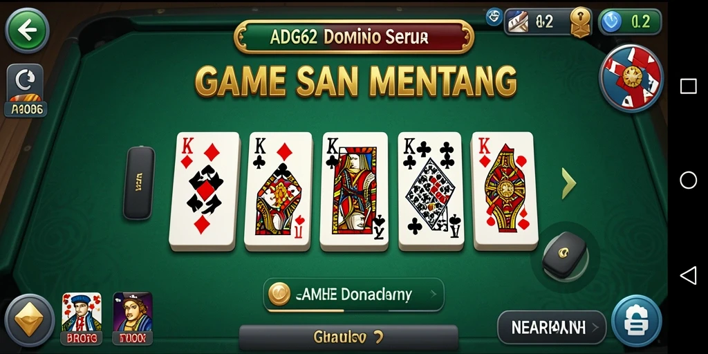 Tampilan menarik gameplay ADG62 dalam aksi permainan Domino.