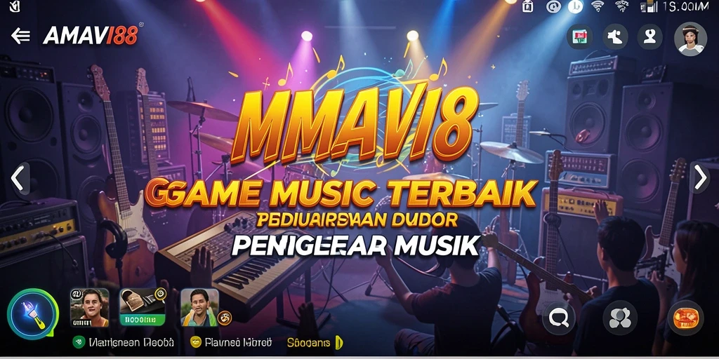 Tangkapan layar gameplay AMAVI88 yang menampilkan keseruan bermain musik.