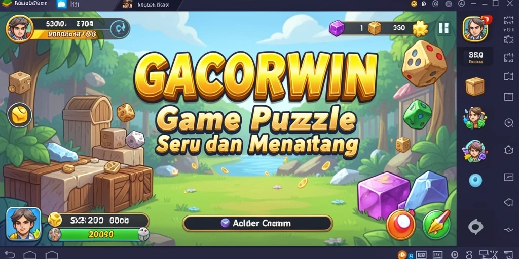Tangkapan layar GACORWIN menunjukkan gameplay Puzzle yang seru.