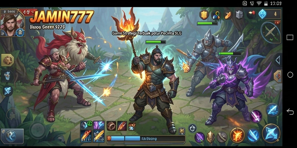 Tampilan menarik dari gameplay strategis JAMIN777.