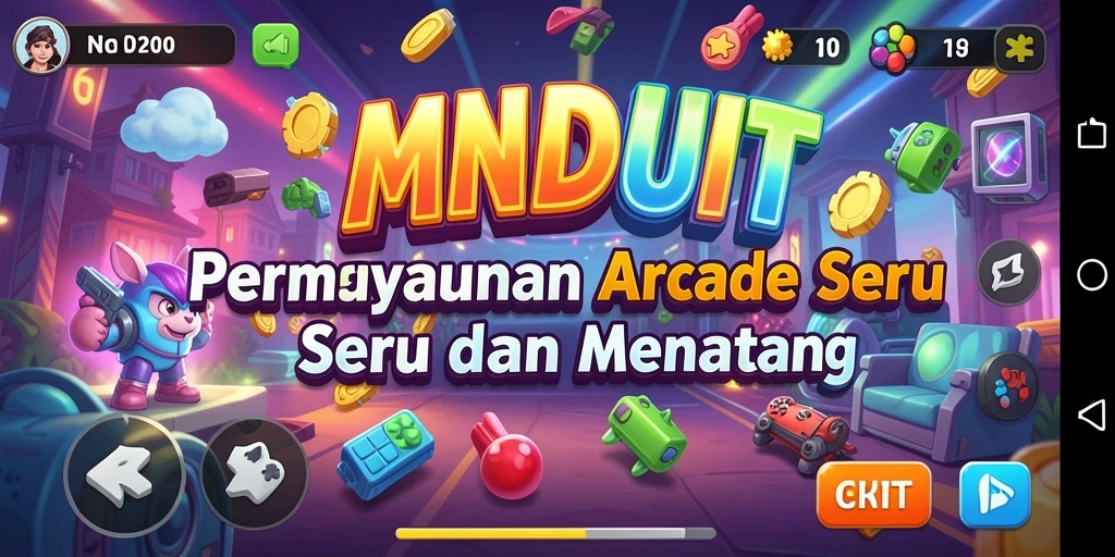 Tangkapan layar gameplay MNDUIT yang penuh aksi dan grafis menawan.