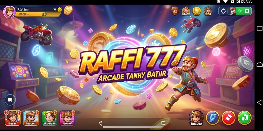 Screenshot RAFFI777 menunjukkan gameplay Arcade yang menarik dan seru.