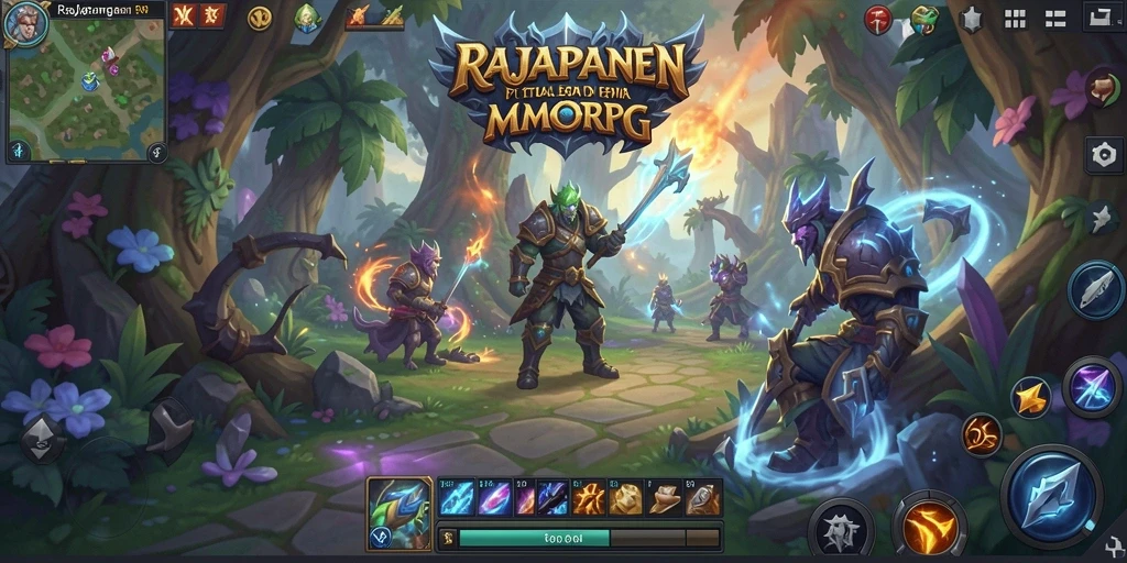 Screenshot gameplay RAJAPANEN menunjukkan petualangan seru di dunia MMORPG.